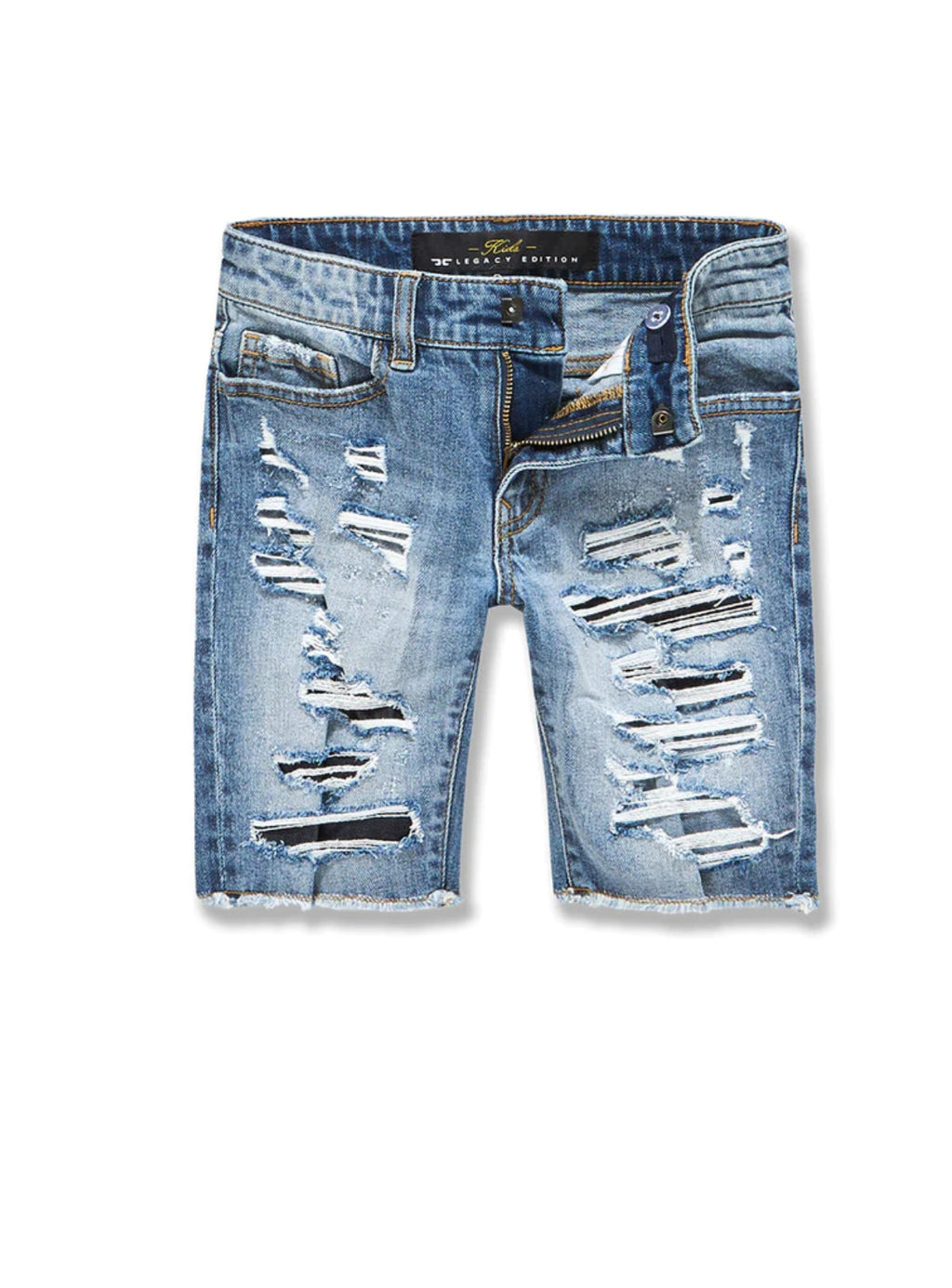 Jordan Craig Kids Jean Shorts - Medium Blue - J3185SK