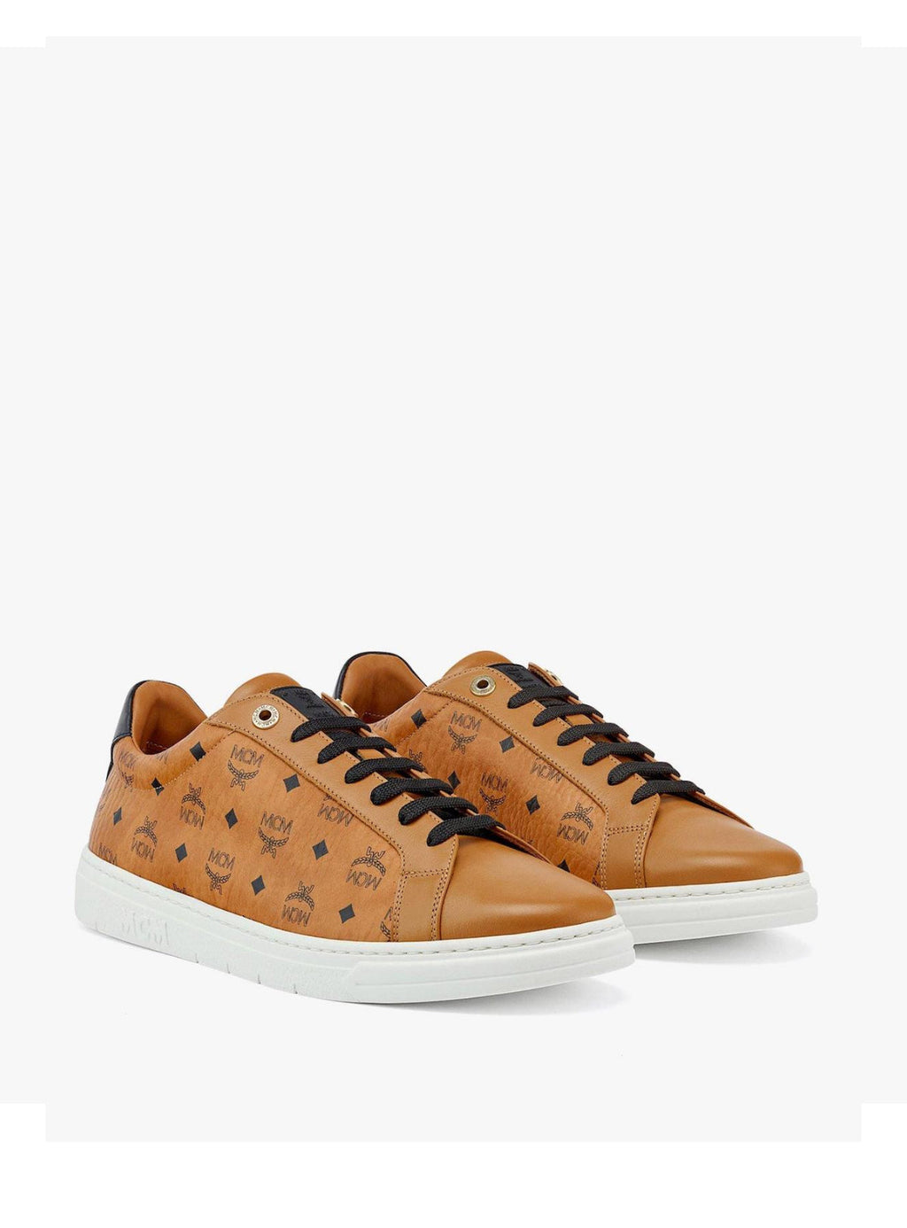 MCM Women Shoes - Terrain Lo Sneakers - Cognac - MESCSMM23CO