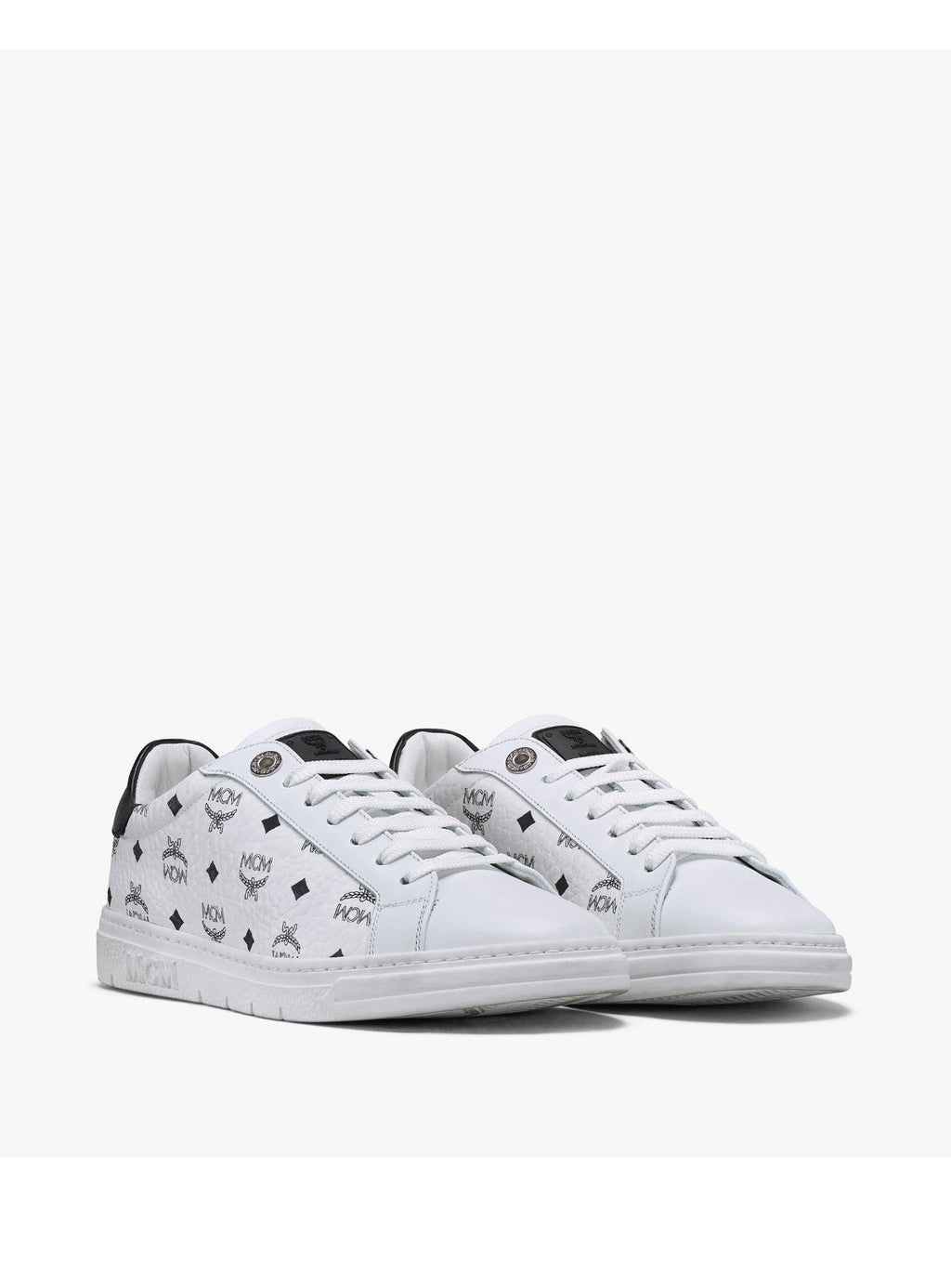 MCM Women Shoes - Terrain Lo Sneakers - White - MESCSMM23WT