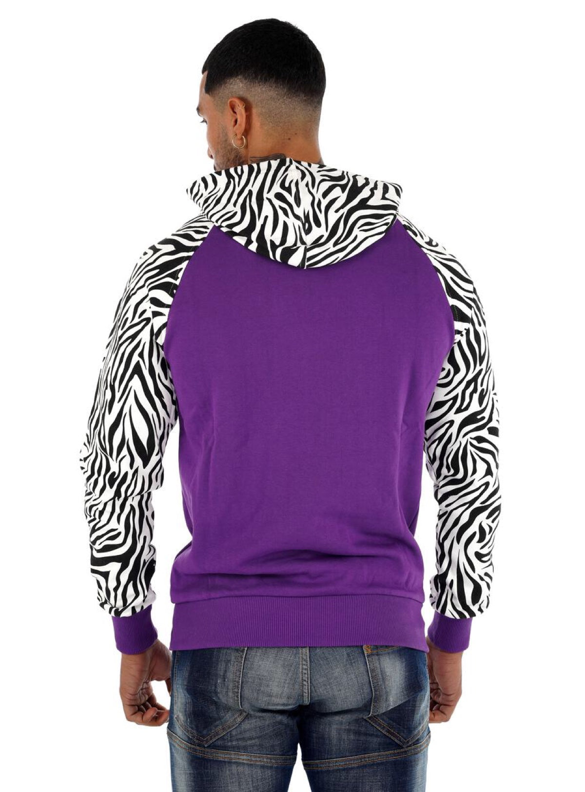 George V Hoodie - Zebra - Purple - GV2086
