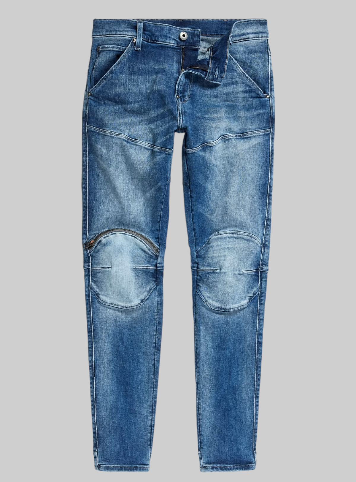 G-Star Jeans - 5620 3D Zip Knee Skinny - Sun Faded Azurite - D01252-B471