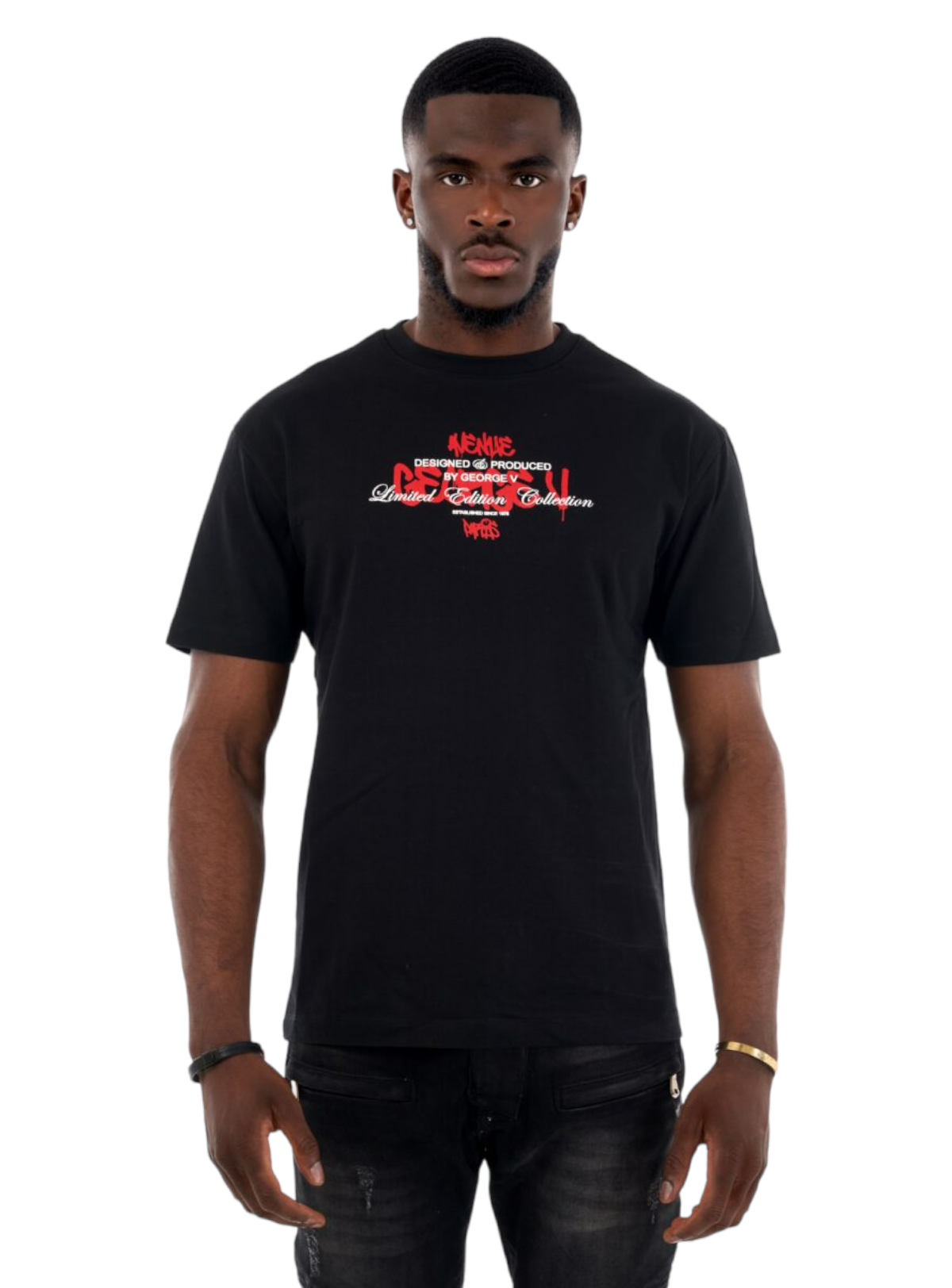 George V T-Shirt - Keep It Real - Black - GV2559