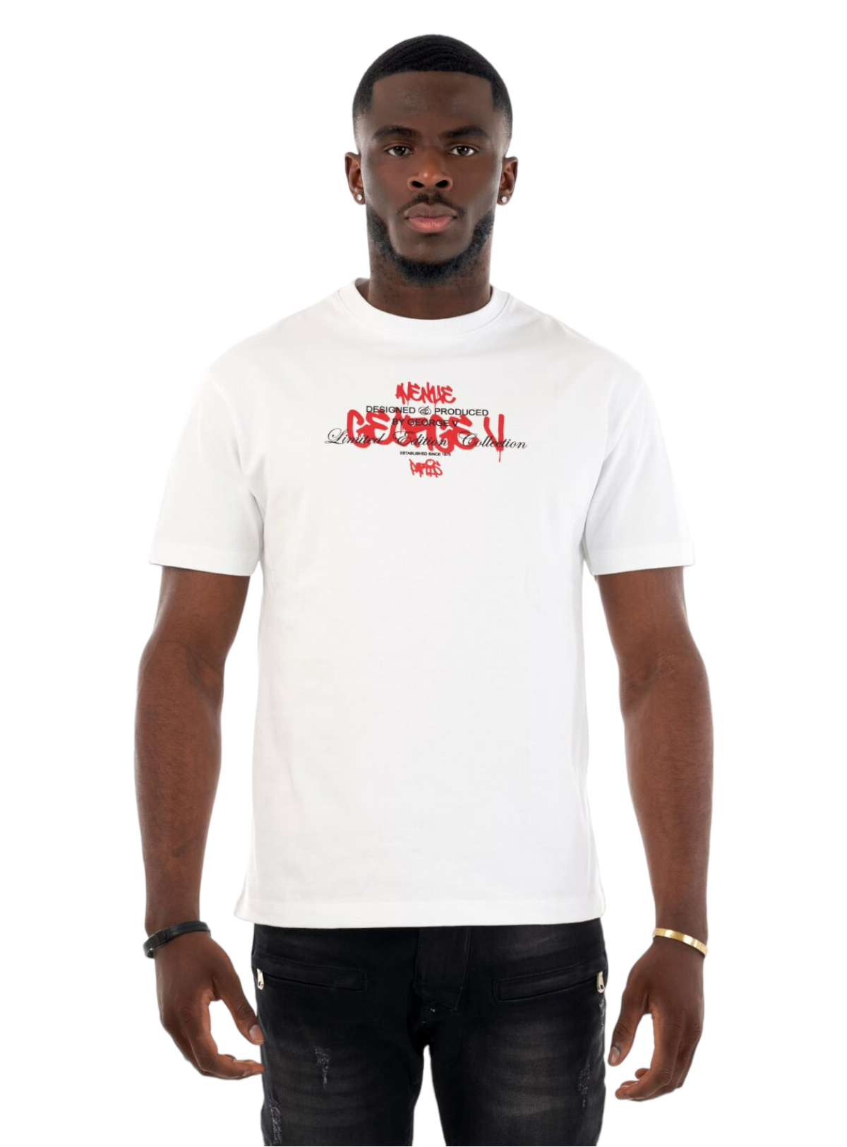 George V T-Shirt - Keep It Real - White - GV2559