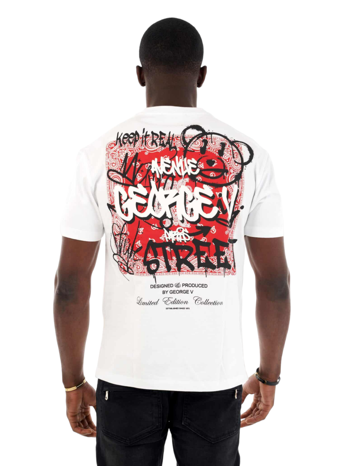 George V T-Shirt - Keep It Real - White - GV2559