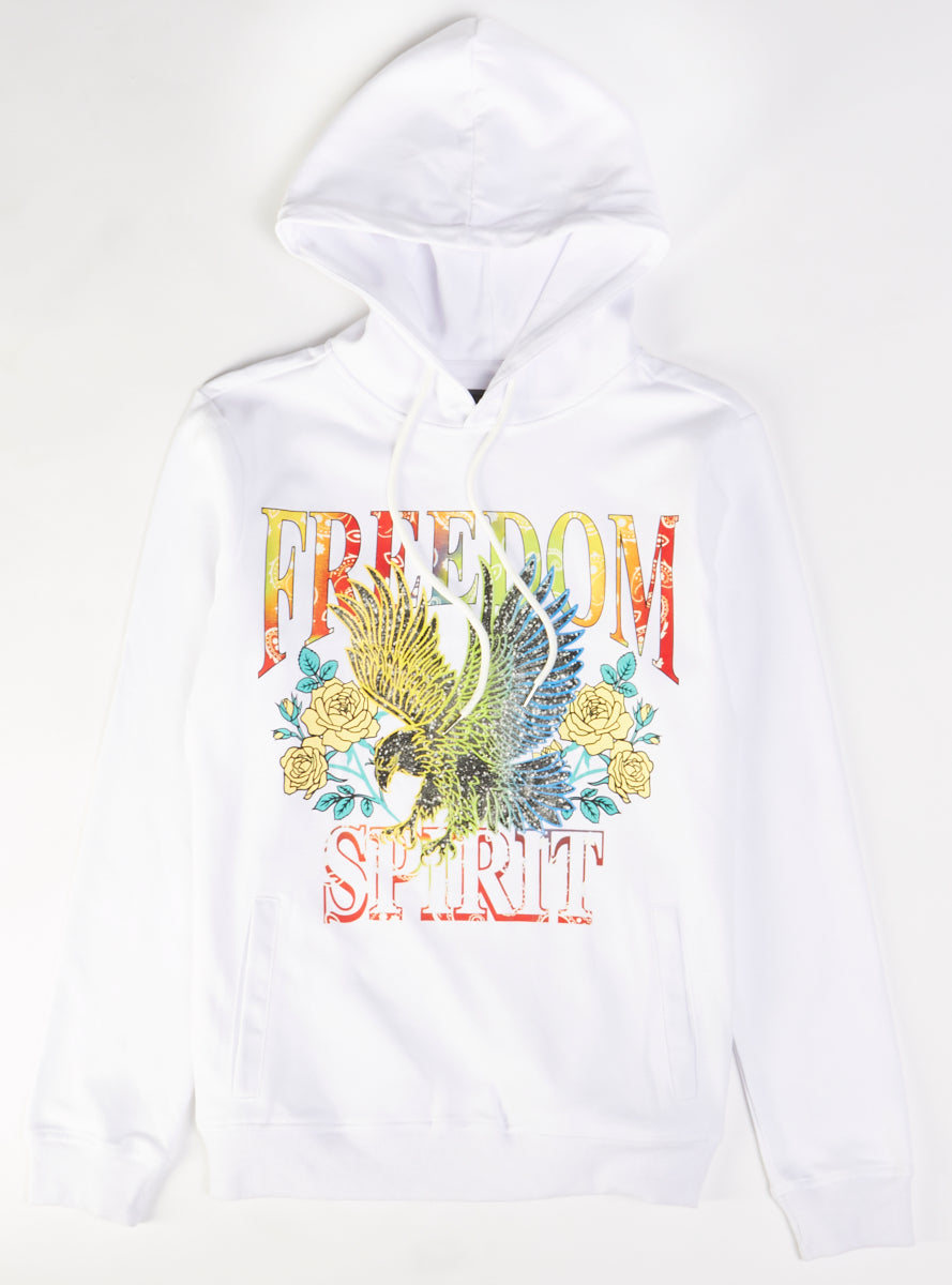 Motive Denim Hoodie - Divide & Conquer - White - MT51