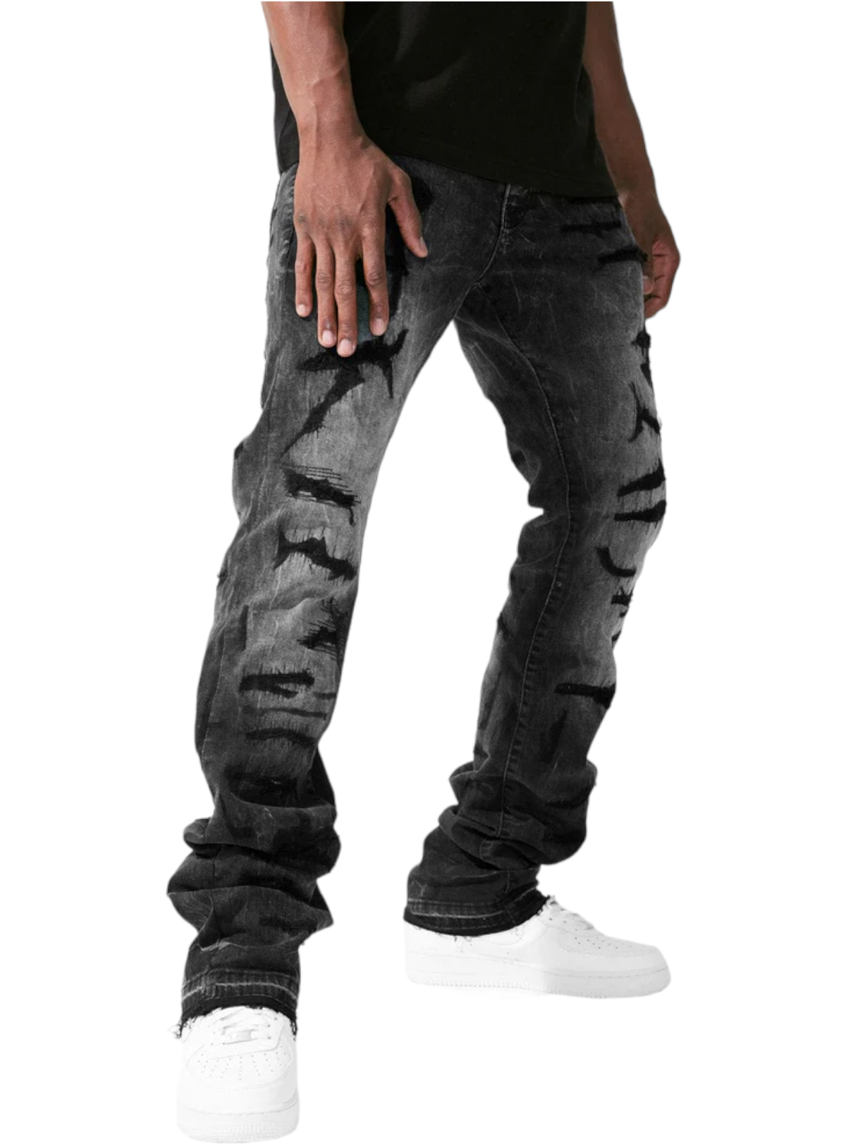 Jordan Craig Jeans - Martin Stacked Wolverine - Black Shadow - JTF1134