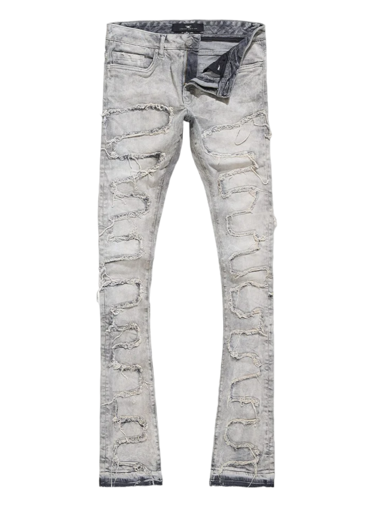 Jordan Craig Jeans - Python Stacked Denim - Bone White - JTF1130