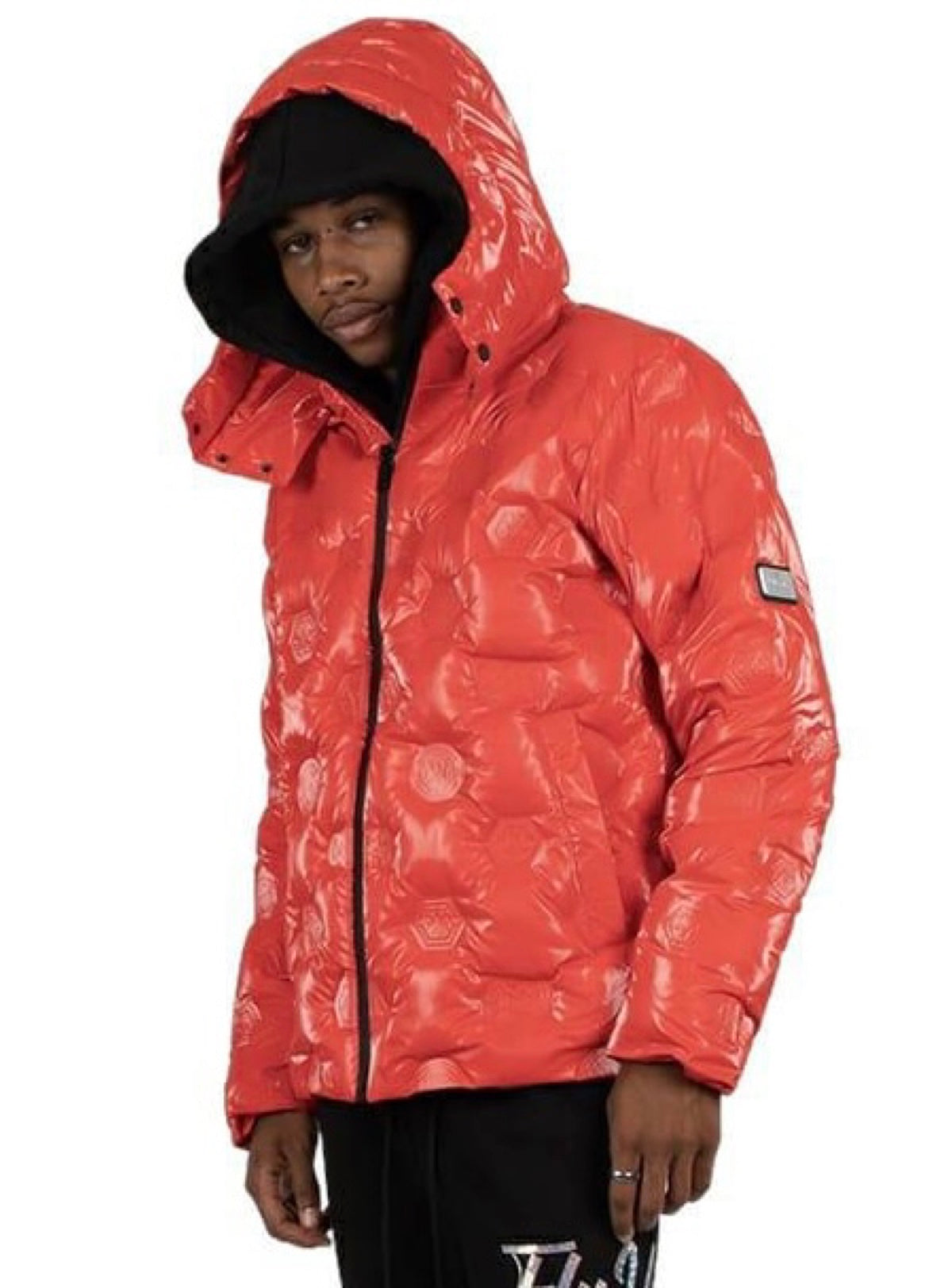 Majestik Jacket - Branded Puffer - Red - JJ2221