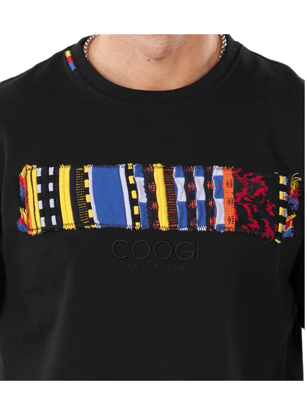 Coogi T-Shirt - Mixed Media - Black - CG-KT-004