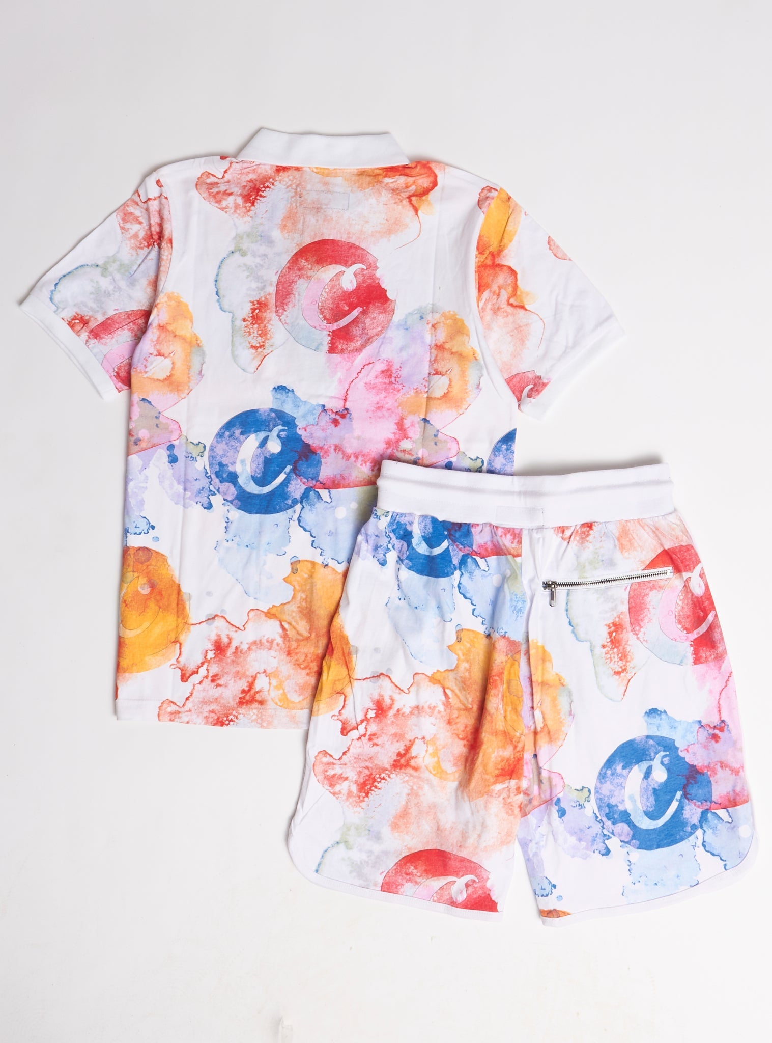 Cookies Short Set - Lanai Polo - White And Multi - 1558K6125