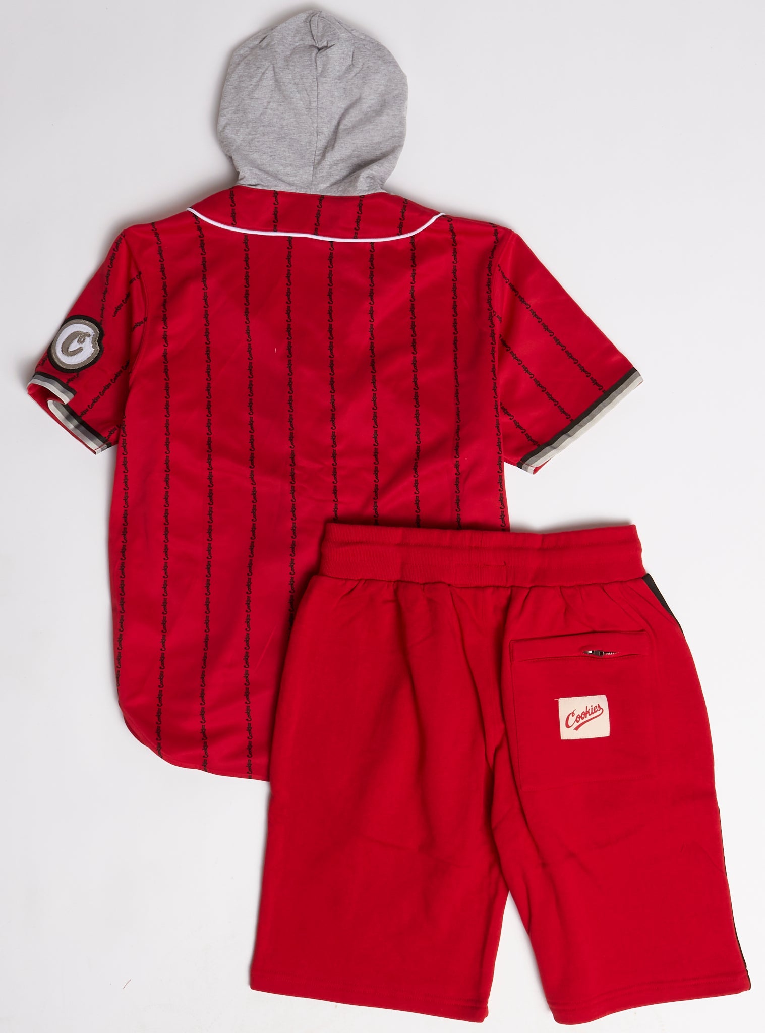 Cookies Short Set - Put In Work - Red - 1558K6005