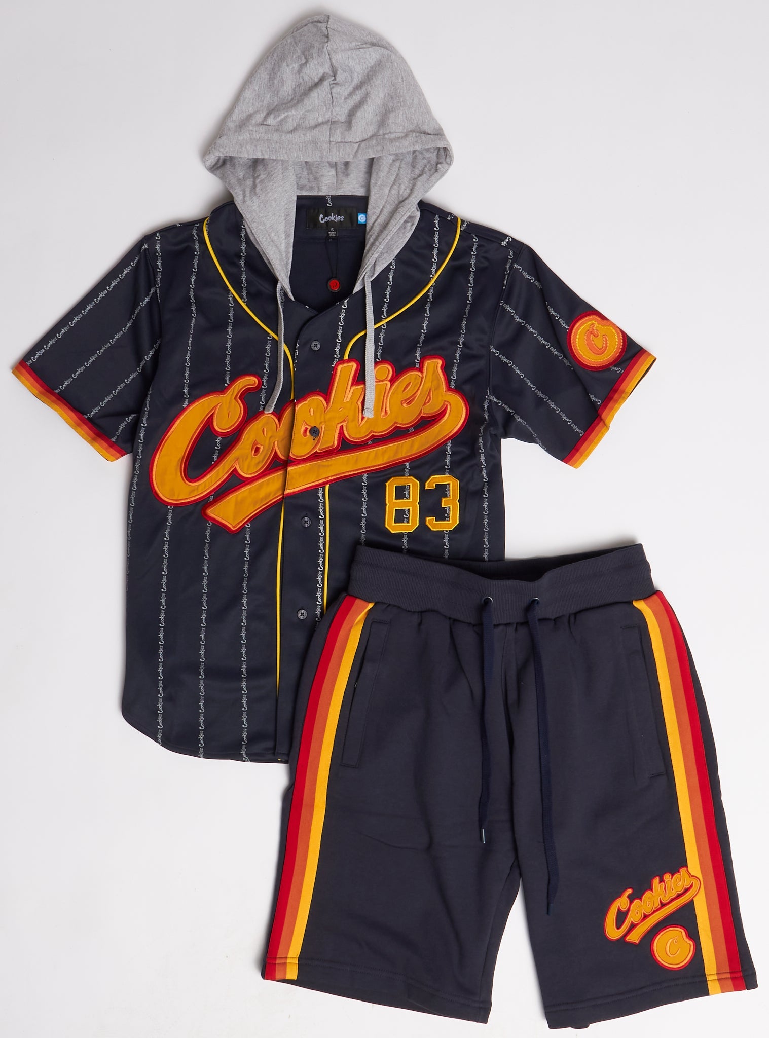 Cookies Short Set - Put In Work - Navy - 1558K6005