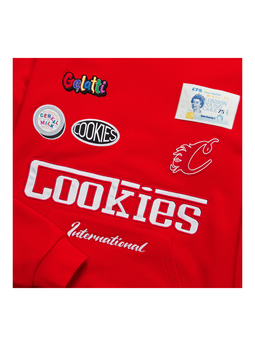 Cookies Hoodie - Enzo Pullover - Red - CM241HFC03