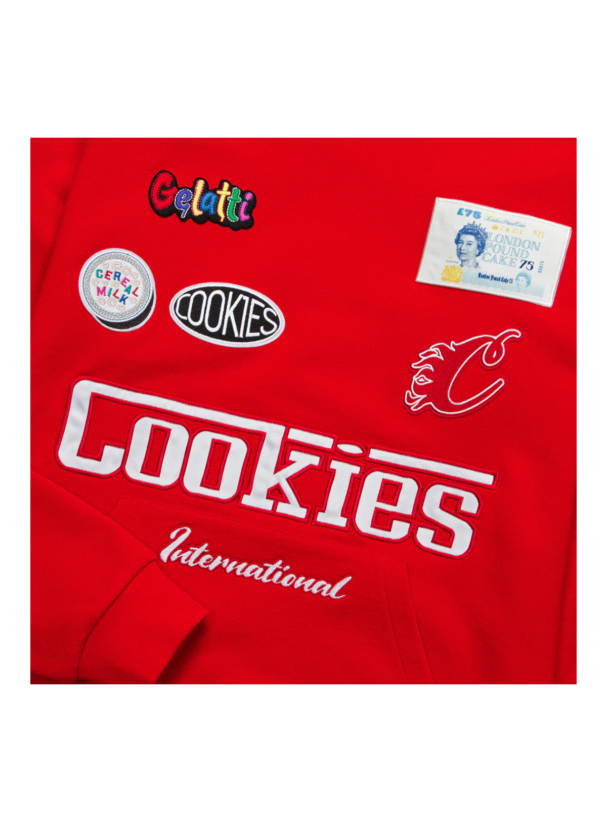 Cookies Hoodie - Enzo Pullover - Red - CM241HFC03