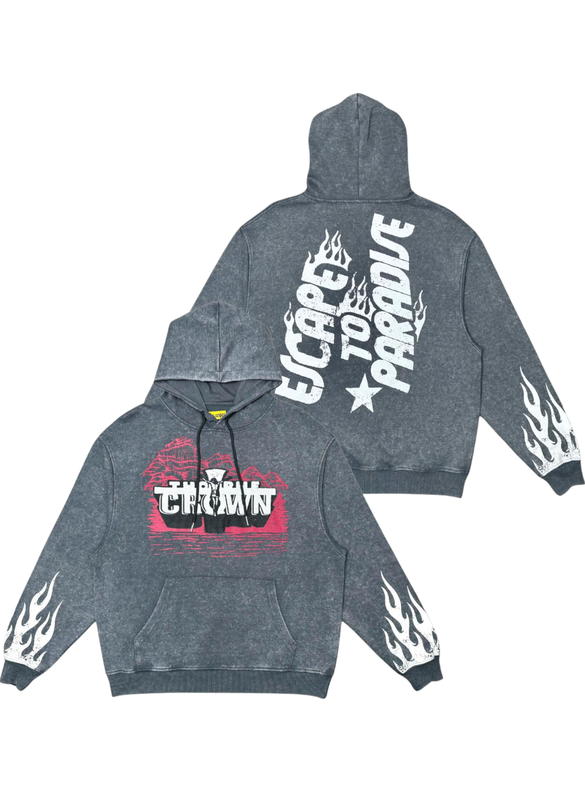 Civilized Hoodie - Escape To Paradise - Grey - CV3363
