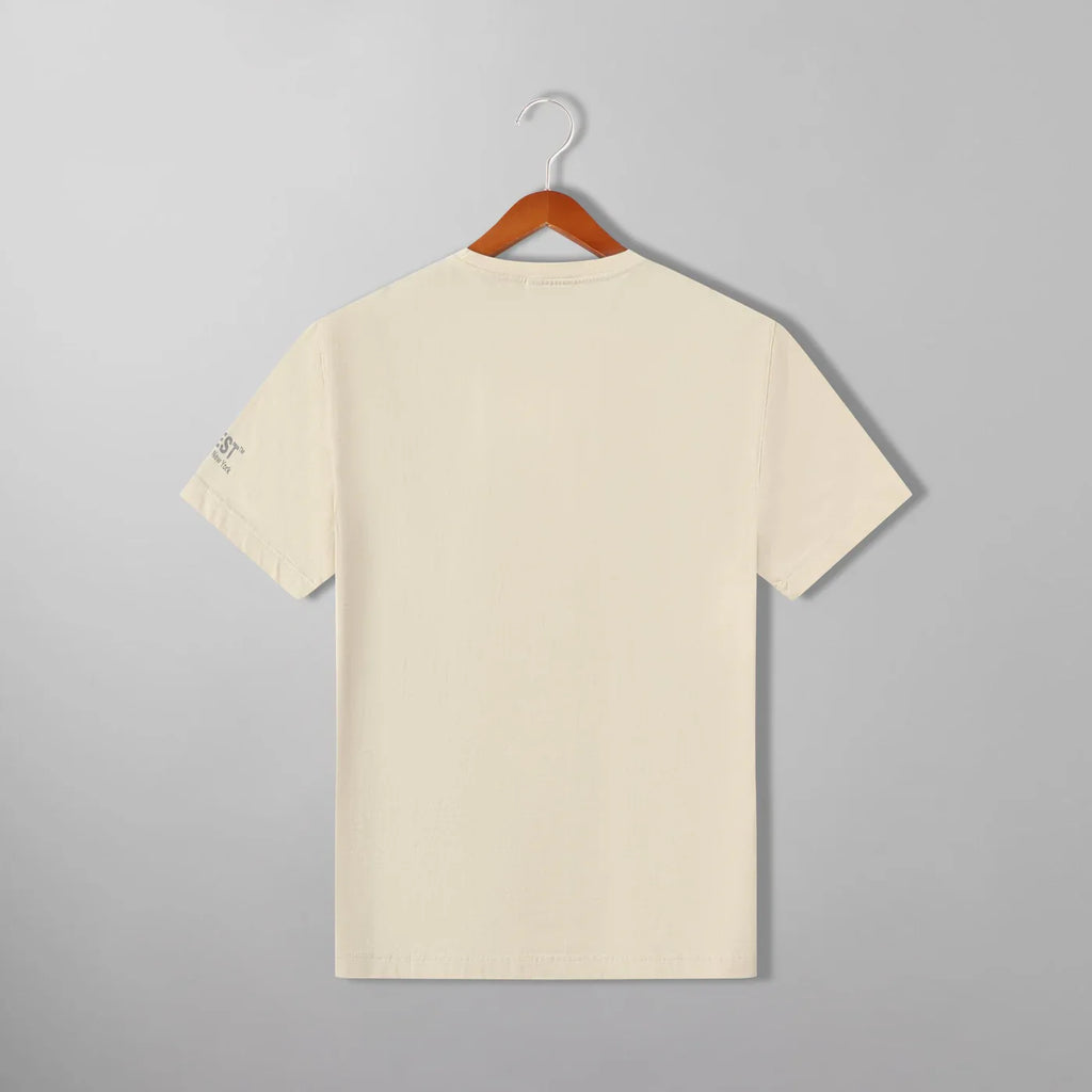 G West T-Shirt - Logo Wear Life Style - Cloud Cream - GWLFT6003