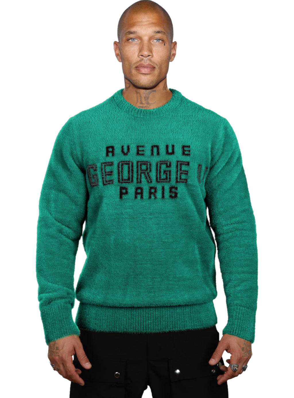 George V Sweater - Avenue Paris - Green - GVT-100