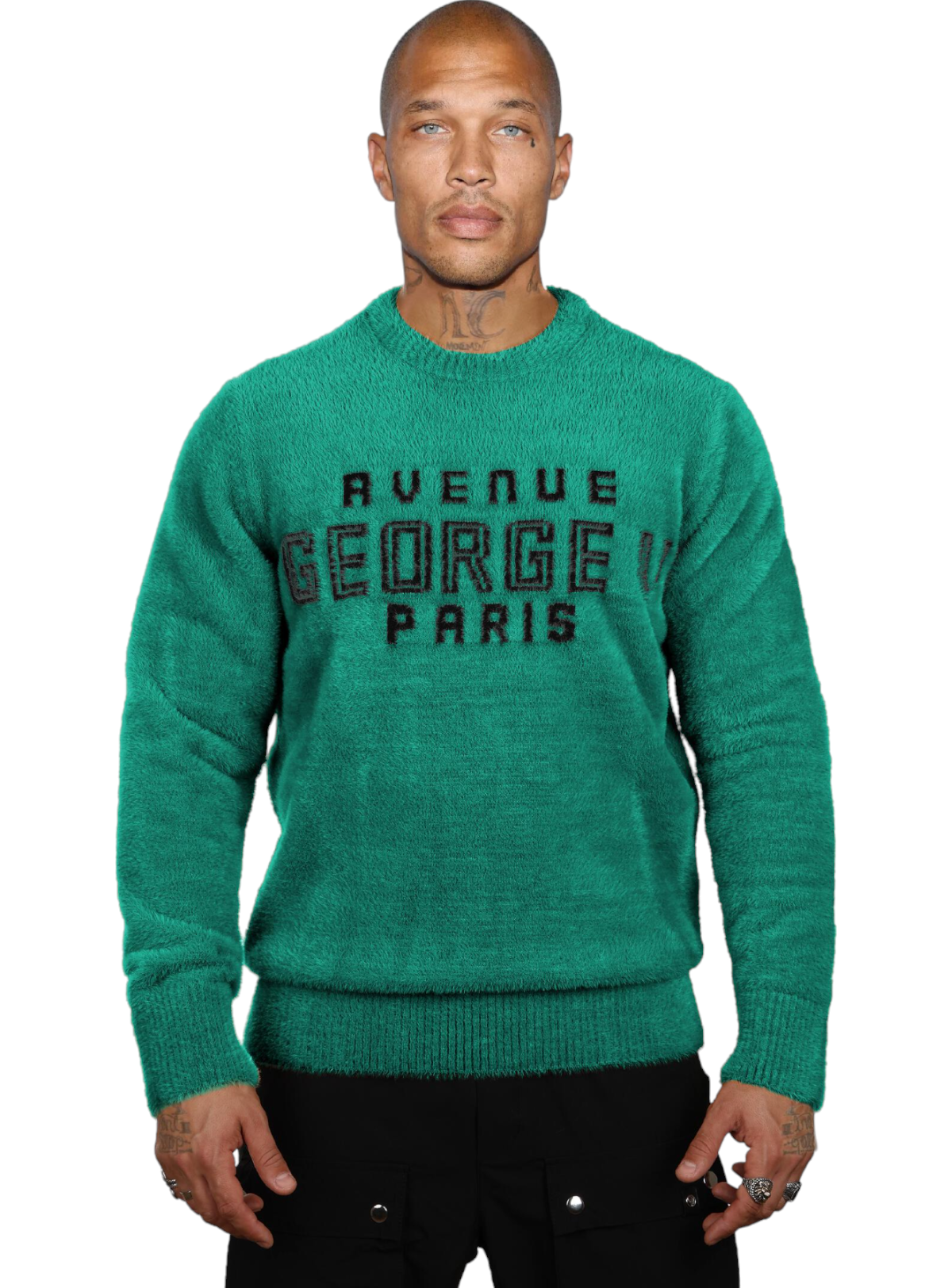 George V Sweater - Avenue Paris - Green - GVT-100