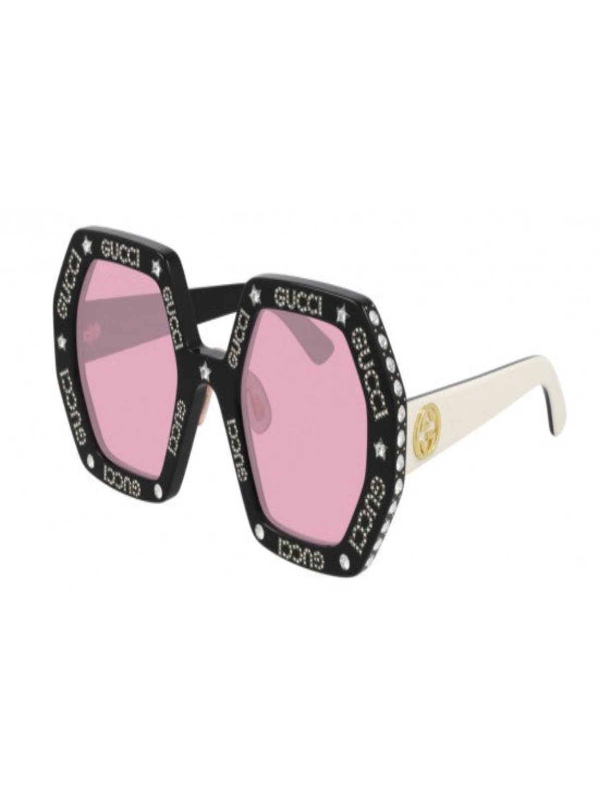 Gucci Sunglasses - Women's Pink Lens - Black - GG0772S