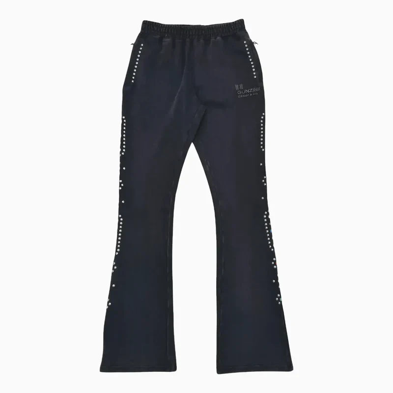 Gunzinii Sweatpants - Stacked Black - GZ684