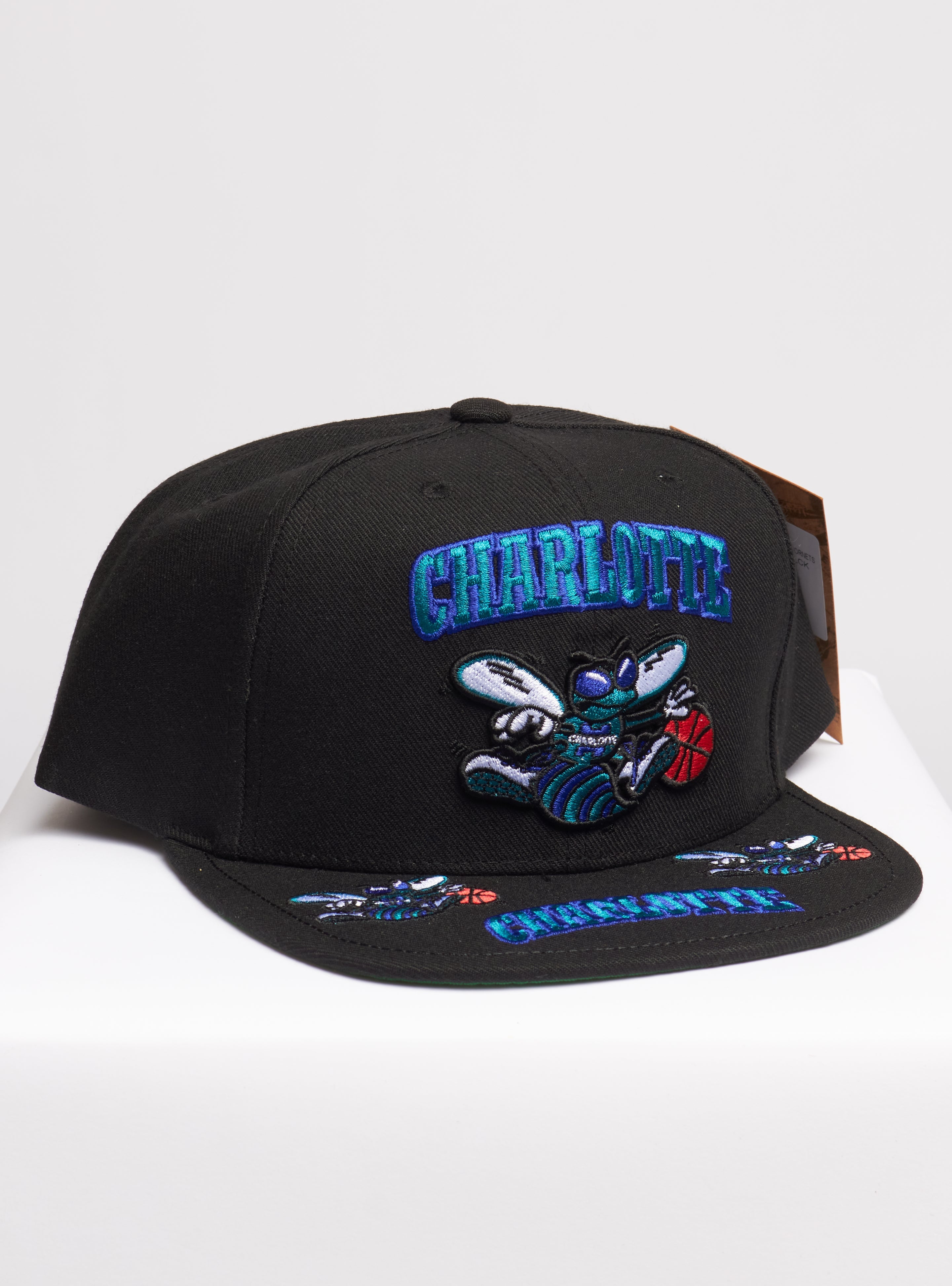 Mitchell & Ness Snapback - NBA Front Loaded HWC Charlotte Hornets - Black - SH20026