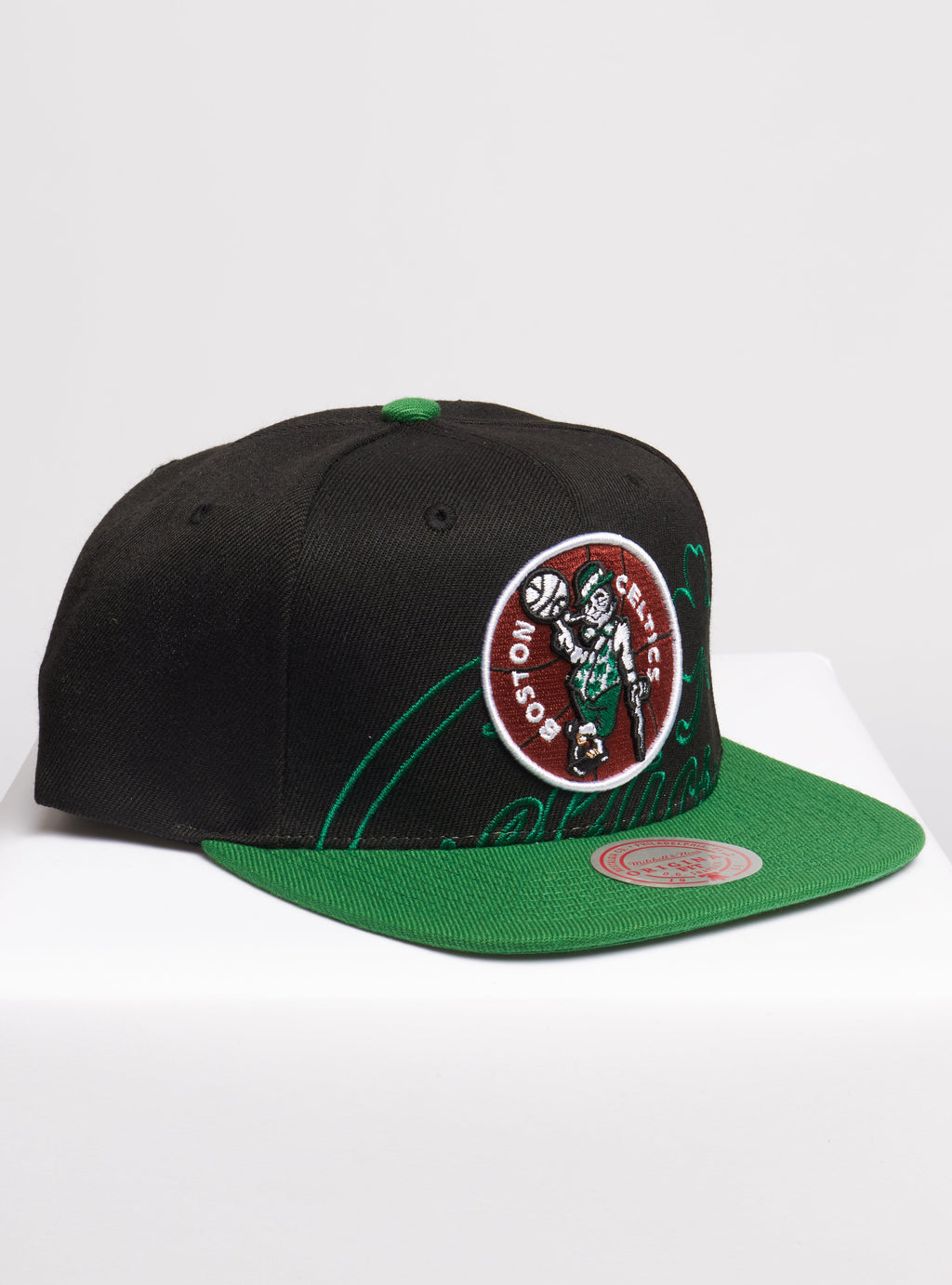 Mitchell & Ness Snapback - NBA Low Big Face HWC Boston Celtics - Black And Green - SH20025