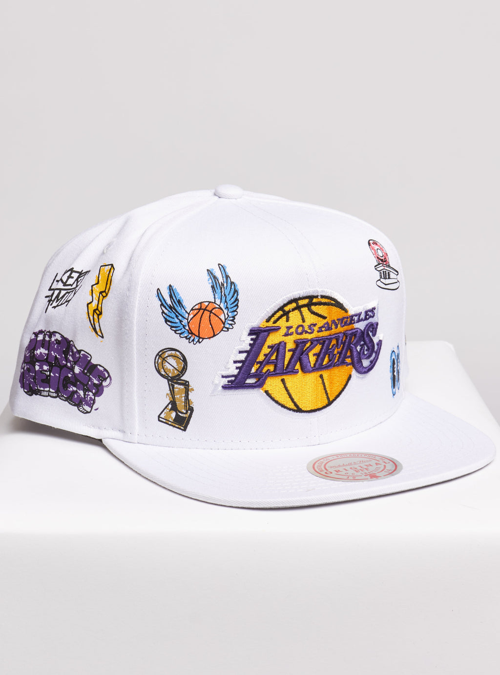 Mitchell & Ness Snapback - NBA Hand Drawn Los Angeles Lakers - White - SH20037