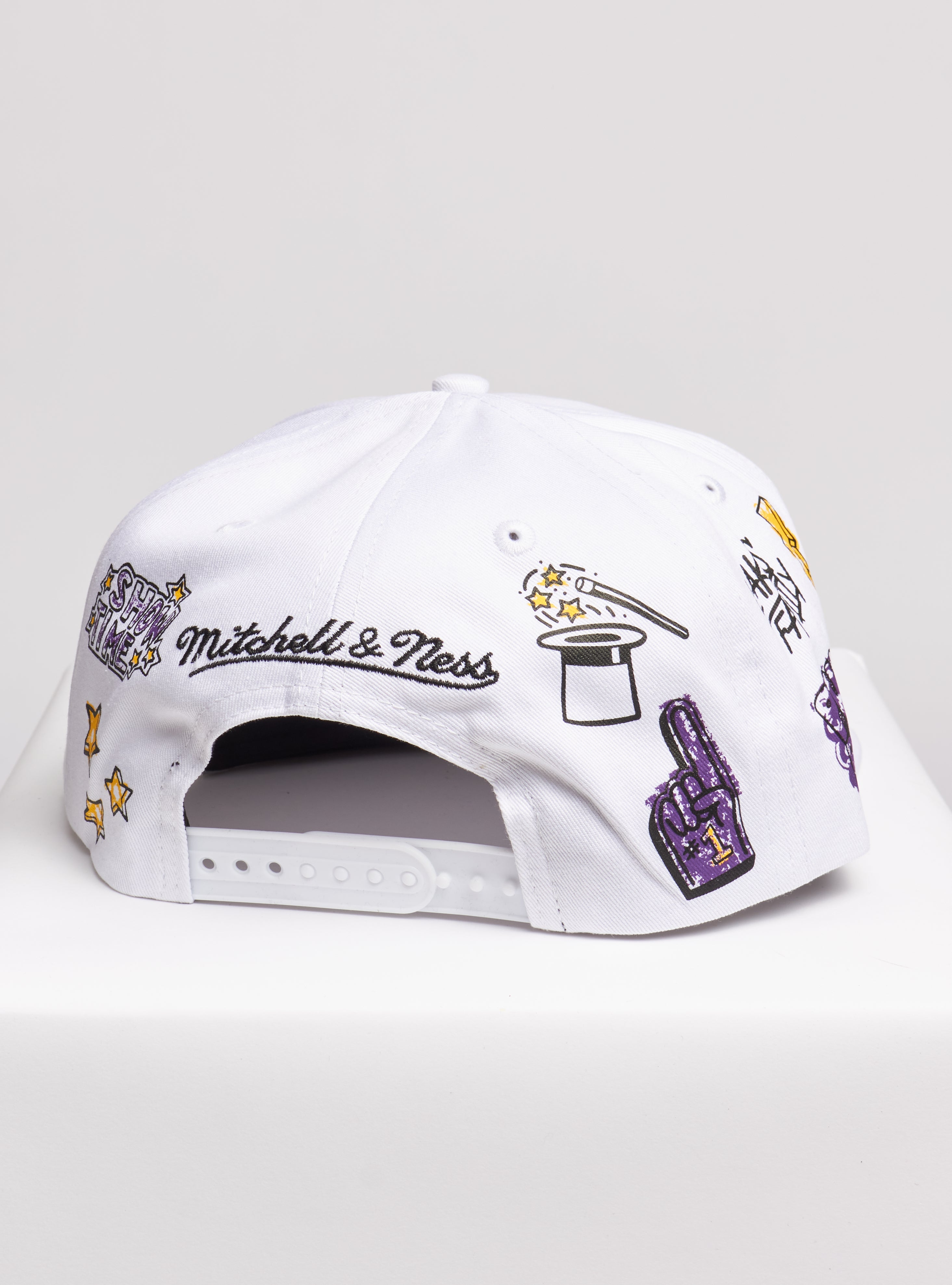 Mitchell & Ness Snapback - NBA Hand Drawn Los Angeles Lakers - White - SH20037