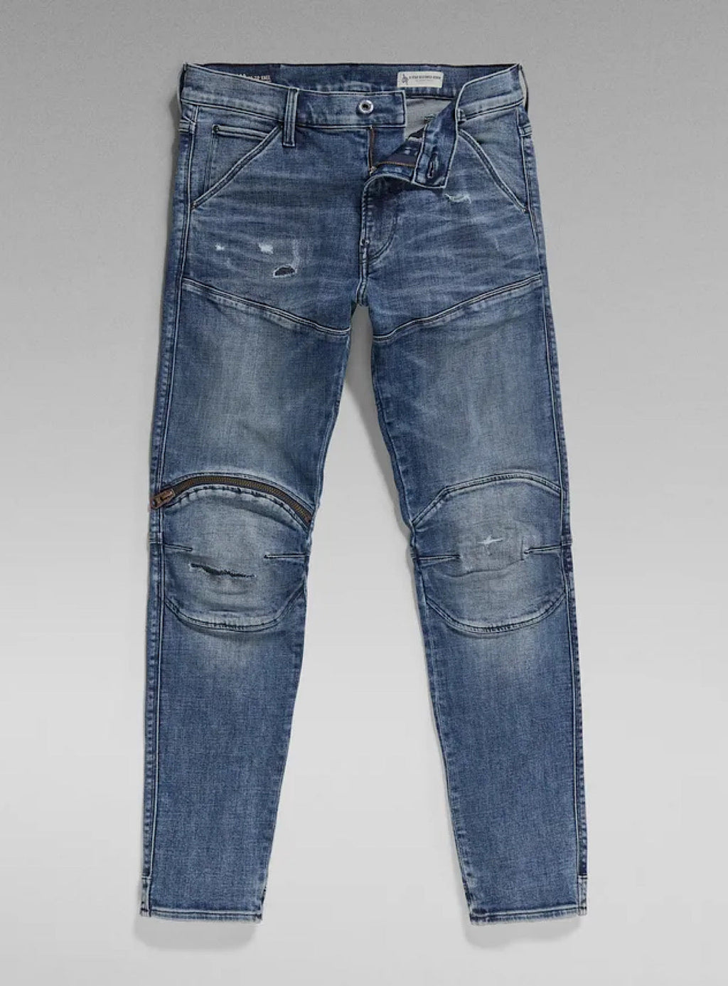 G-Star Jeans - 5620 3D Zip Knee Skinny - Faded Cascade Restored - D01252-C051