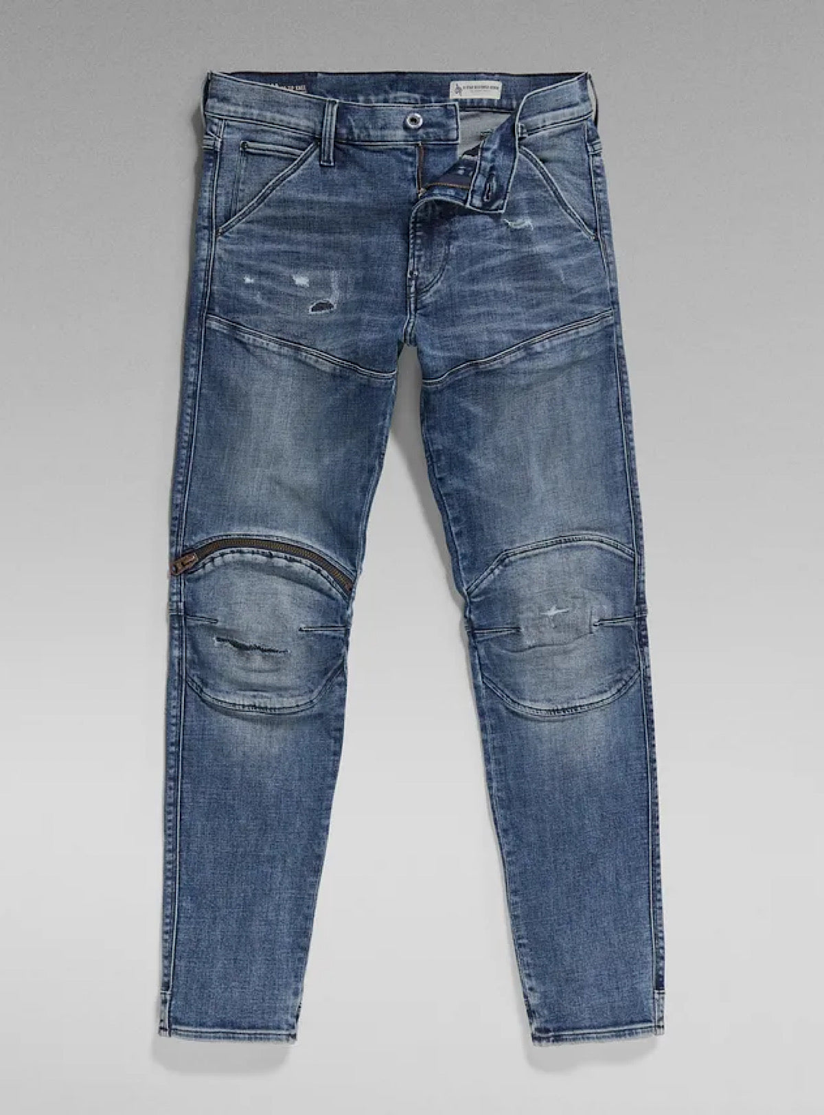 G-Star Jeans - 5620 3D Zip Knee Skinny - Faded Cascade Restored - D01252-C051