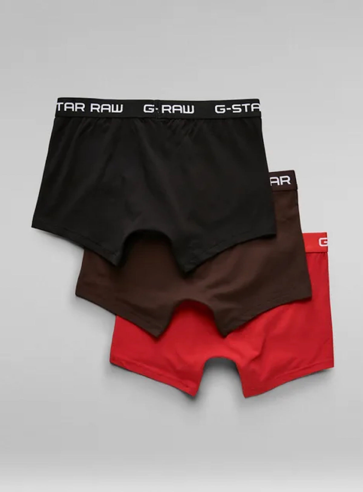 G-Star Underwear - Classic Trunk 3-Pack - Red With Brown And Black - D05095