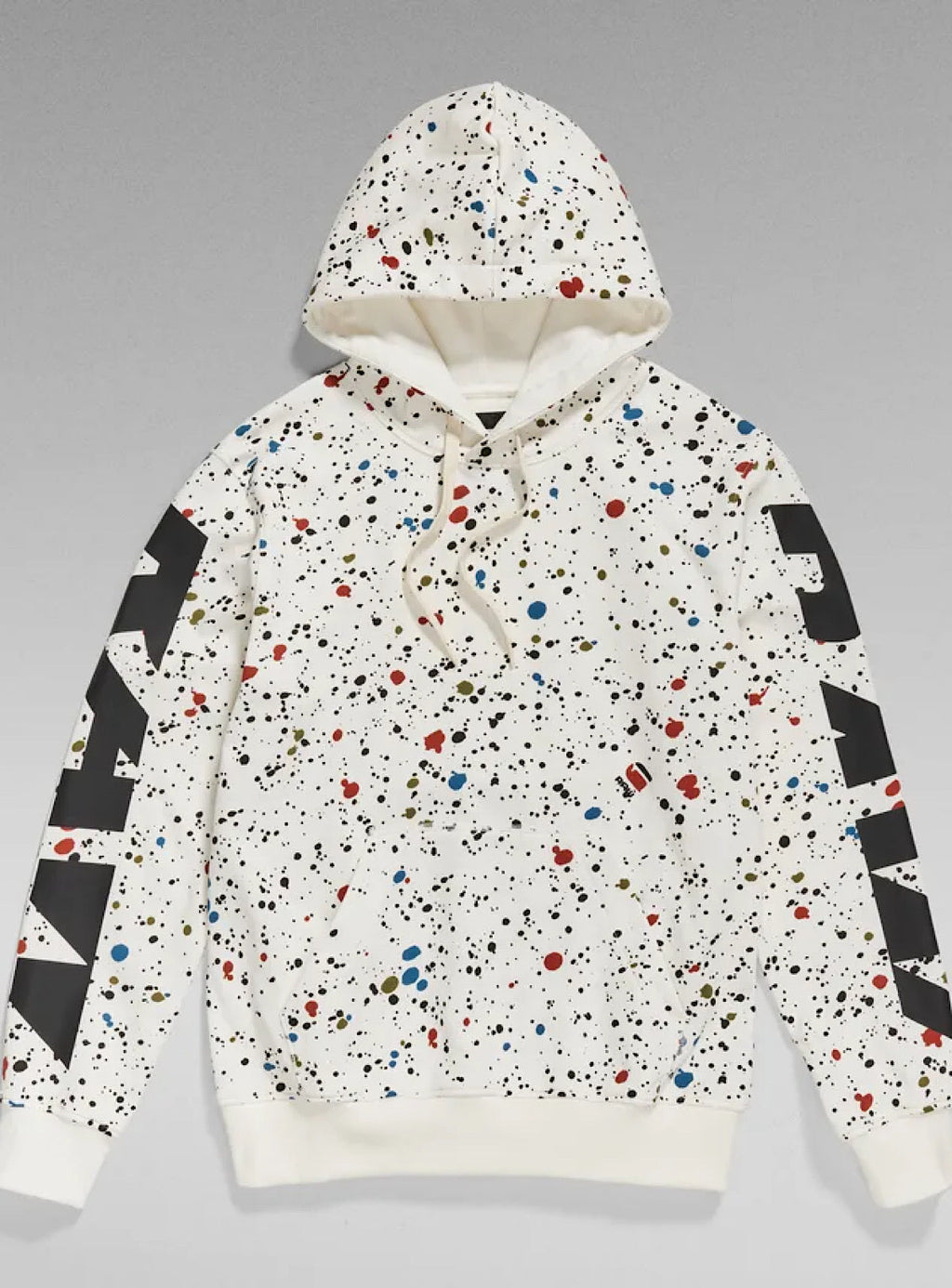 G-Star Hoodie - Splatter - Milk - D23288
