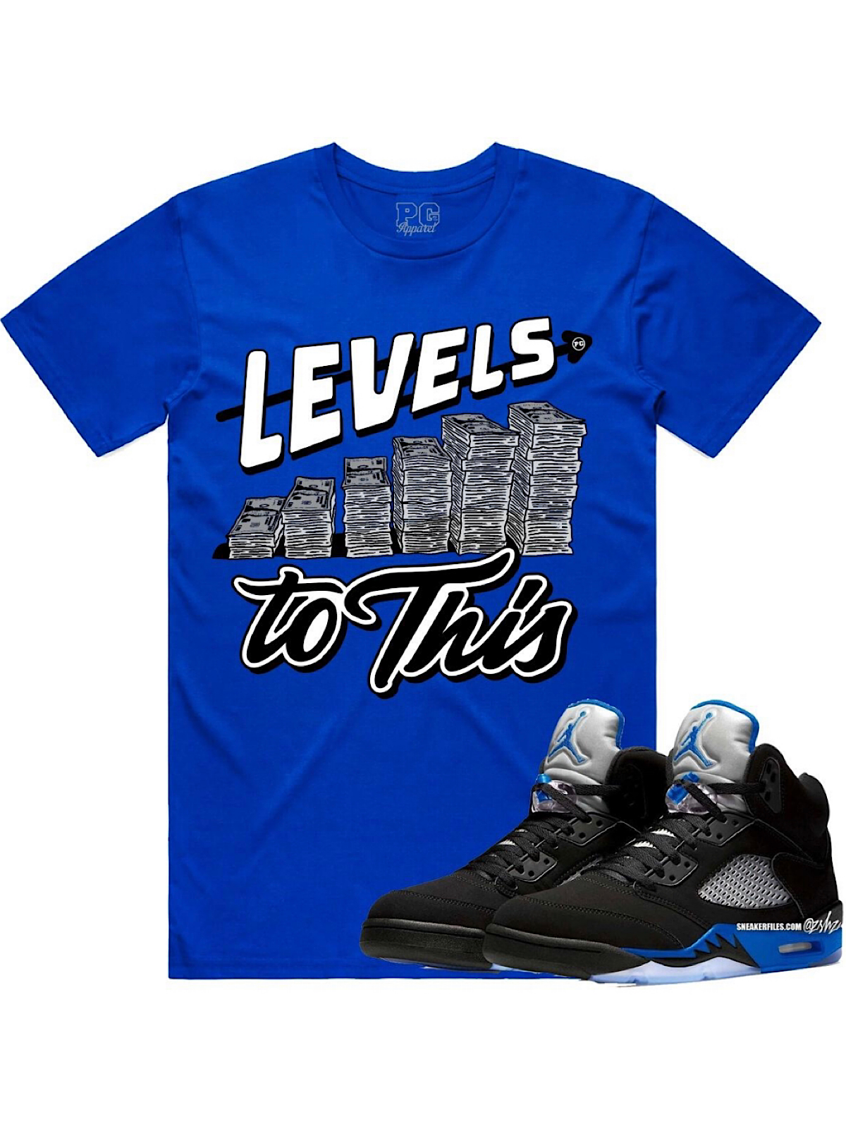 PG Apparel T-Shirt - Levels - Royal Blue
