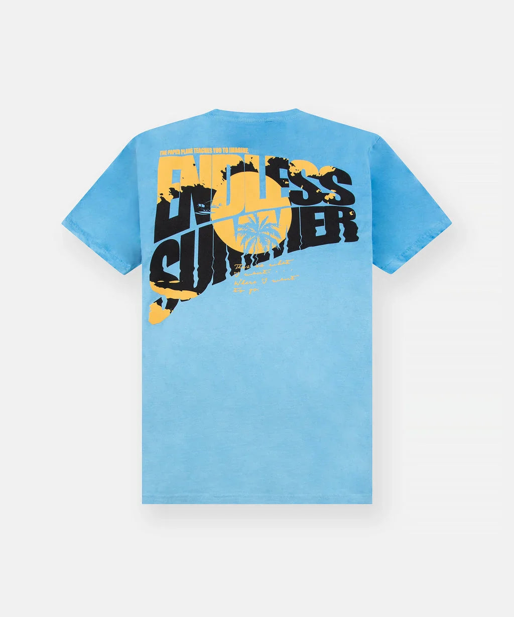 Paper Plane T-Shirt - Endless Summer - Blue  - 200247