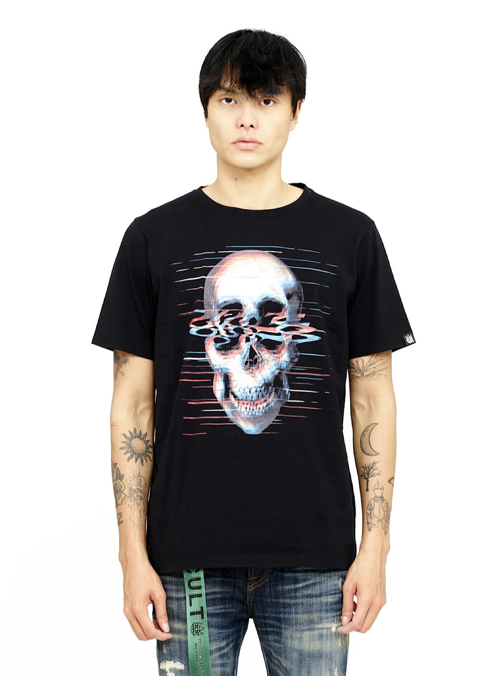 Cult of Individuality T-Shirt - Static Noise - Black - 621B10-K37
