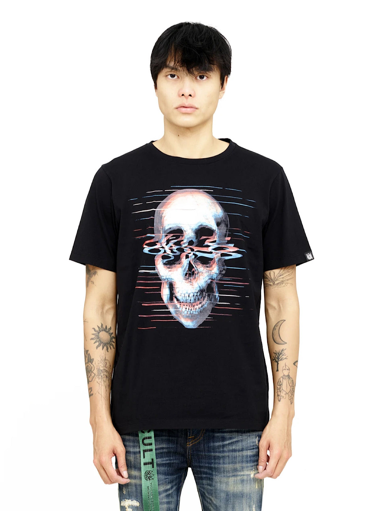 Cult of Individuality T-Shirt - Static Noise - Black - 621B10-K37