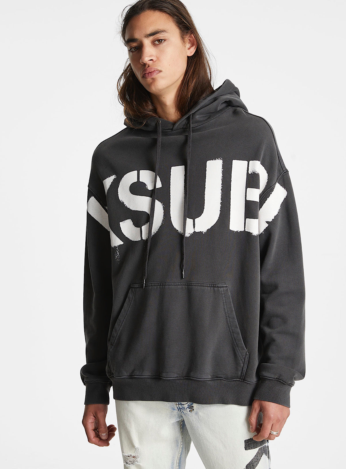 Ksubi Hoodie - Stencil Biggie - Charcoal - 5000006575