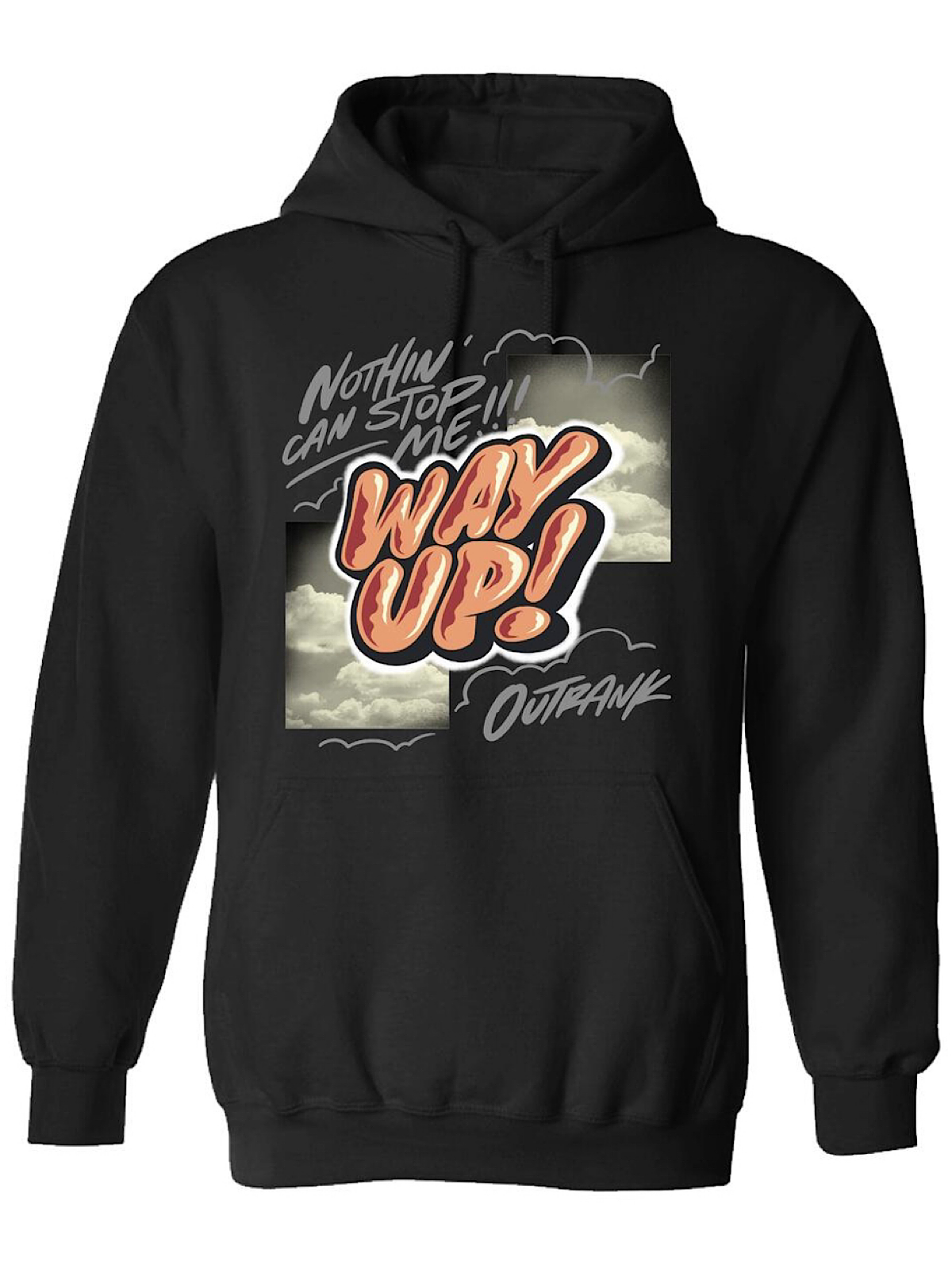 Outrank Hoodie - Way Up - Black - OR1779H