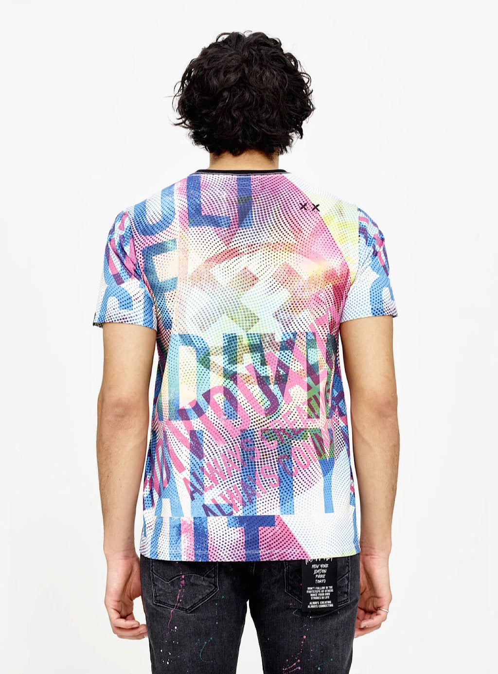 Cult of Individuality T-Shirt - Paradise - Multi - 621B7-K35