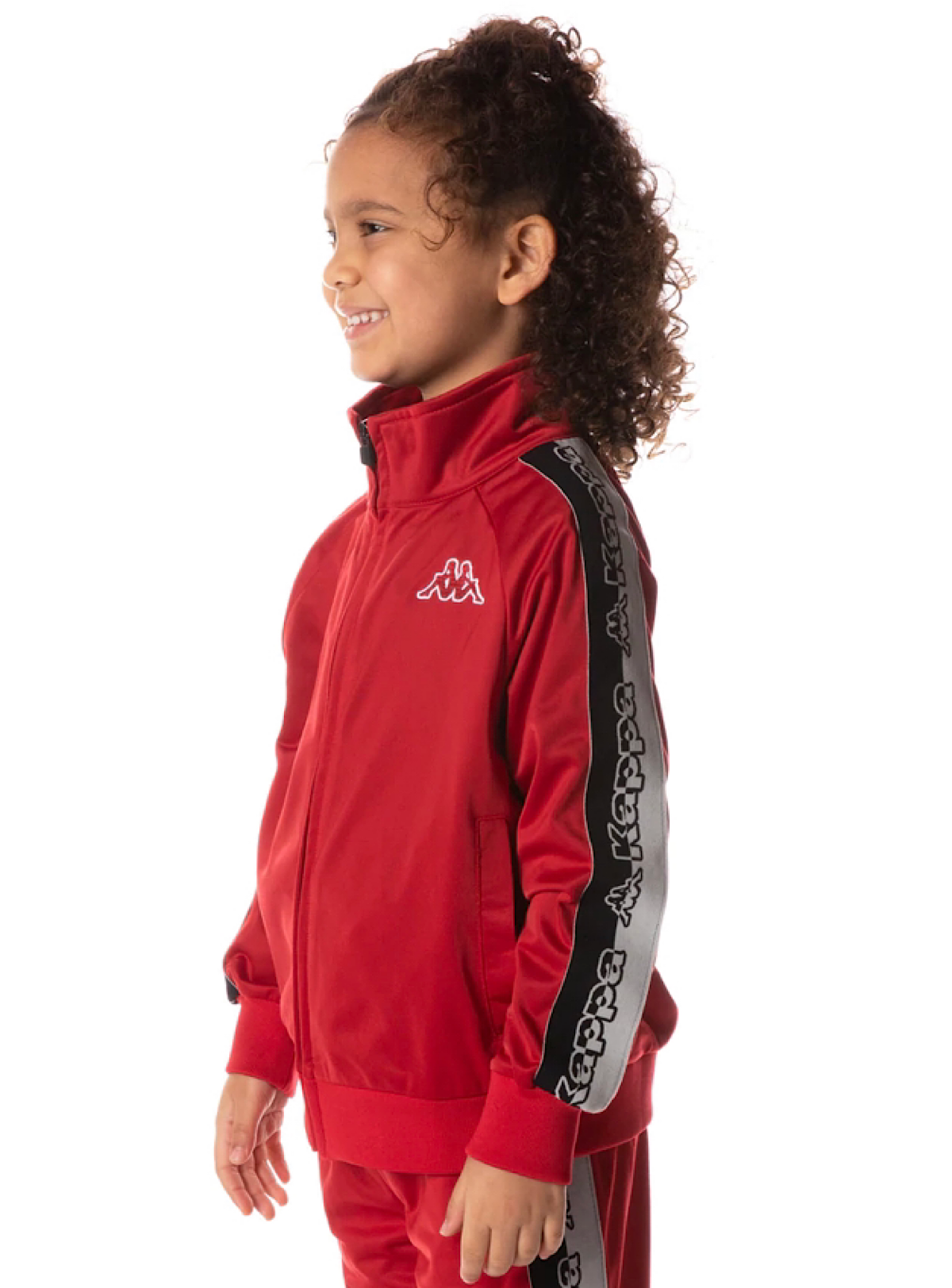 Kappa Kids Tracksuit - Logo Tape Dartem - Red Chily Pepper - 35184SW
