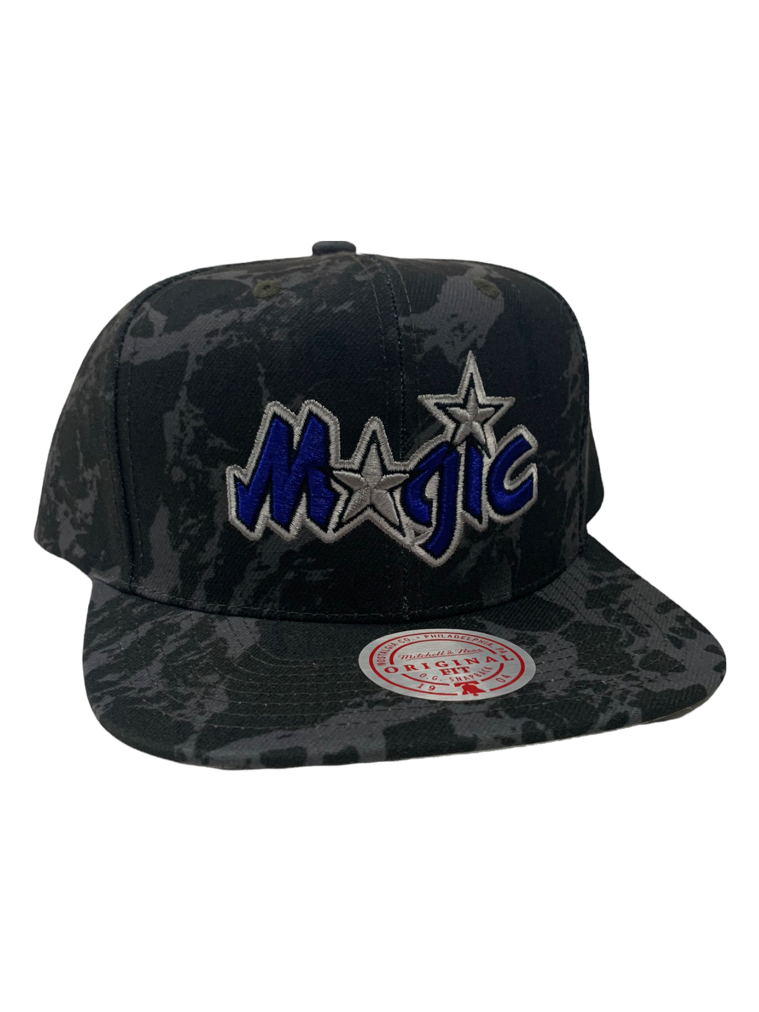 Mitchell & Ness Hat - NBA Marbled Snapback Magic - Black - MM20199