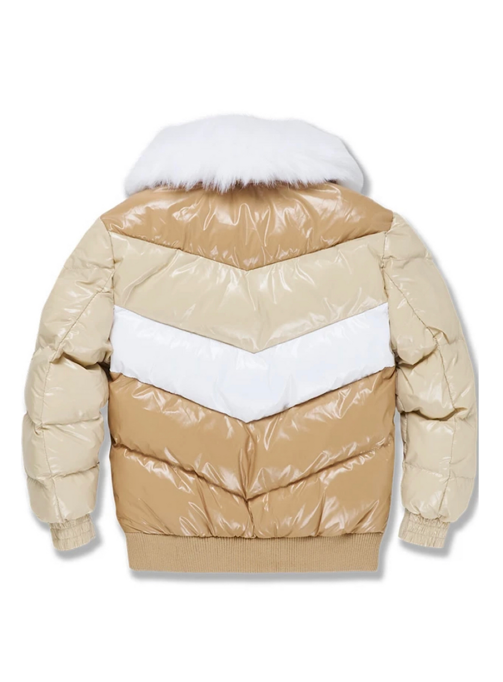 Jordan Craig Kids Jacket - Blocked Puffer - Sand - 91548K