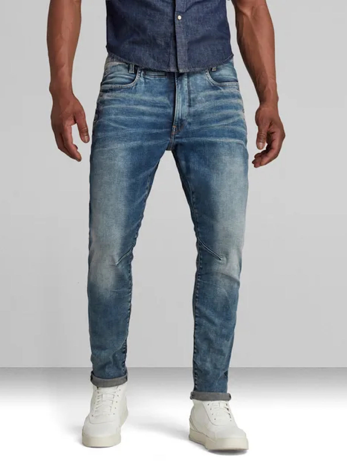 G-Star Jeans - D-Staq 3D Slim - Medium Aged Blue - D05385-8968