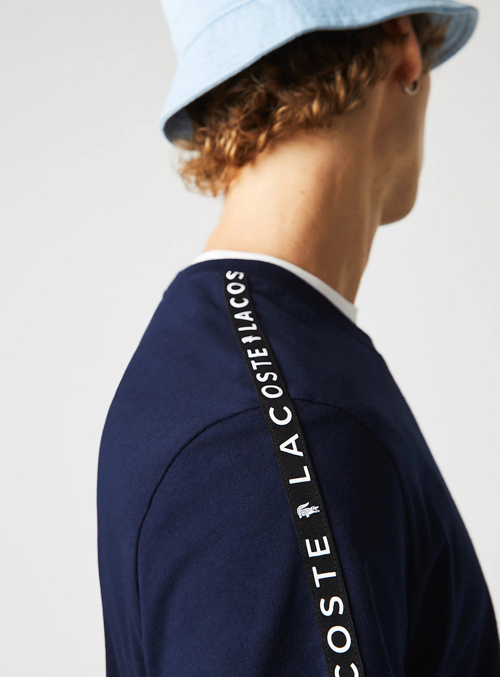 Lacoste T-Shirt - Stripe Cotton - Navy-423 - TH7079