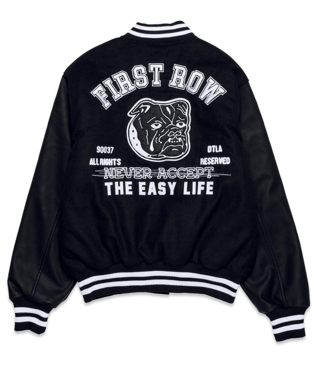 First Row Jacket - The Easy Life Varsity - Black - FRJ001