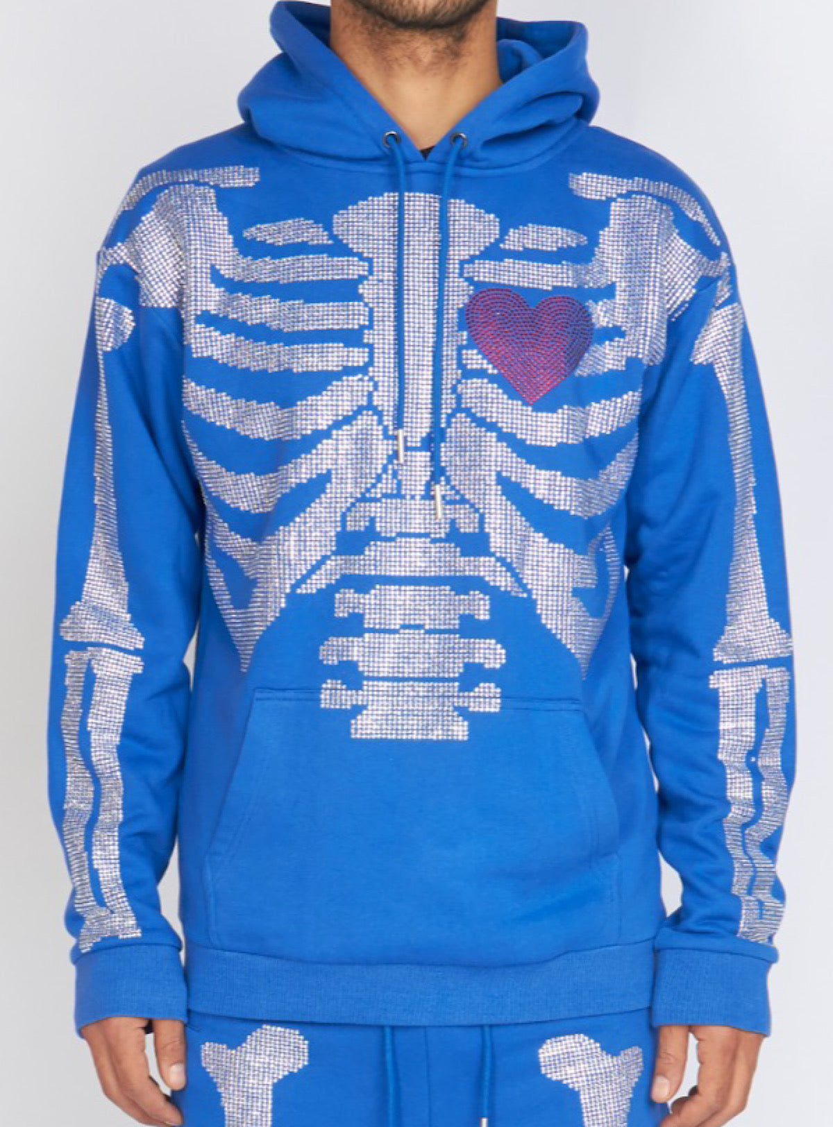 Politics Hoodie - Skeleton - Blue - SKELH101