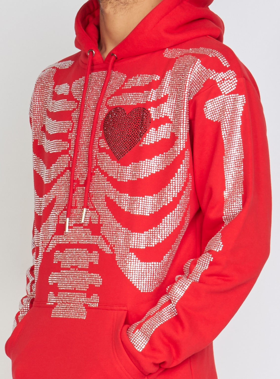 Politics Hoodie - Skeleton - Red - SKELH101
