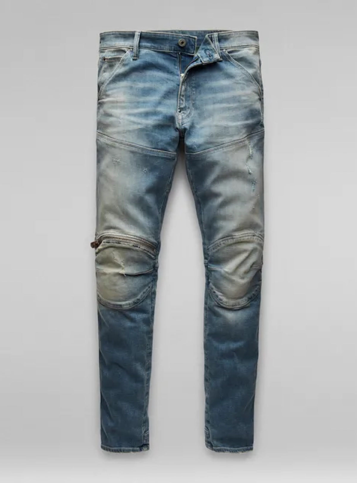 G-Star Jeans - 3D Zip Knee - Antic Faded Monaco Blue - D01252