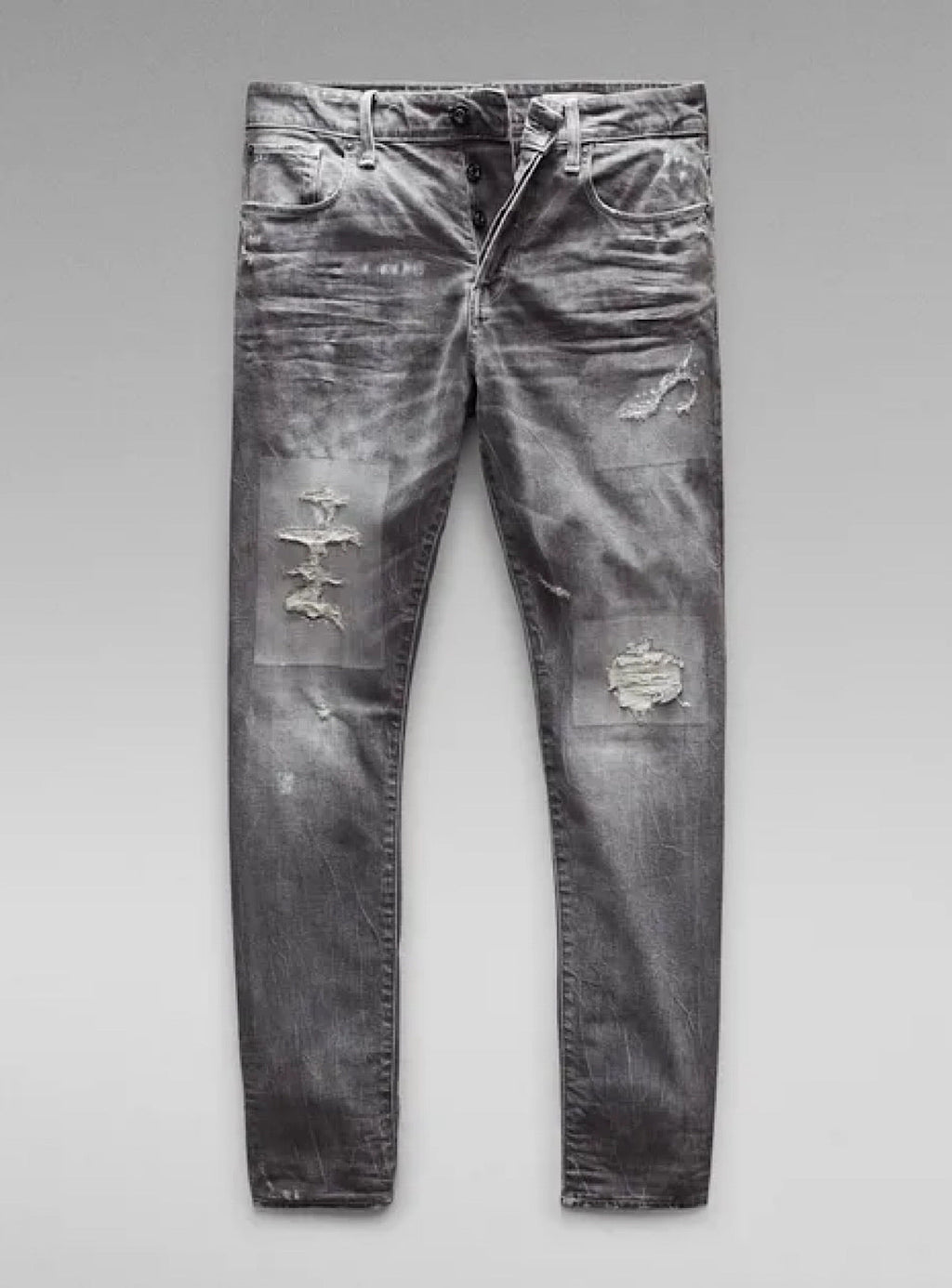 G-Star Jeans - 3301 Straight Tapered - Faded Gravel Grey Restored - 51003-C293