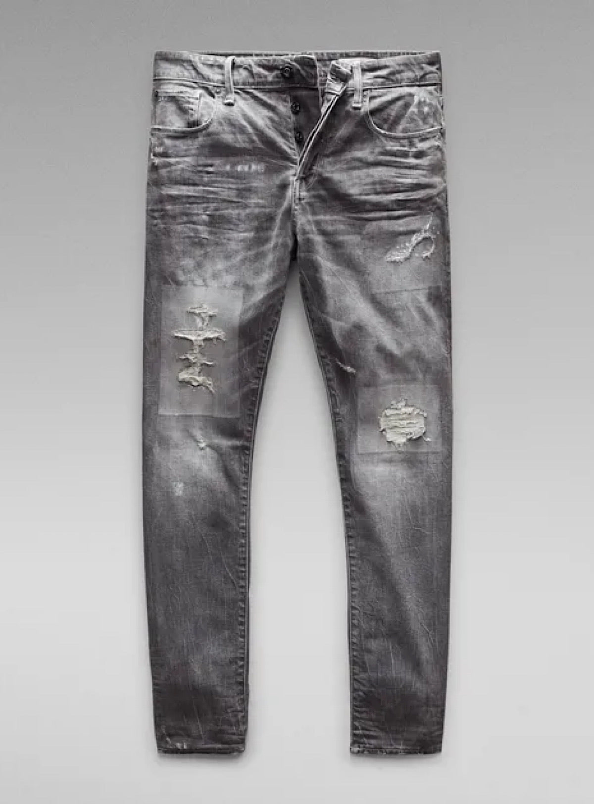 G-Star Jeans - 3301 Straight Tapered - Faded Gravel Grey Restored - 51003-C293